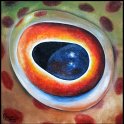 Augenblick eines Fosters-Bueschelbarsches Acryl auf Leinwand;
30 x 30 cm